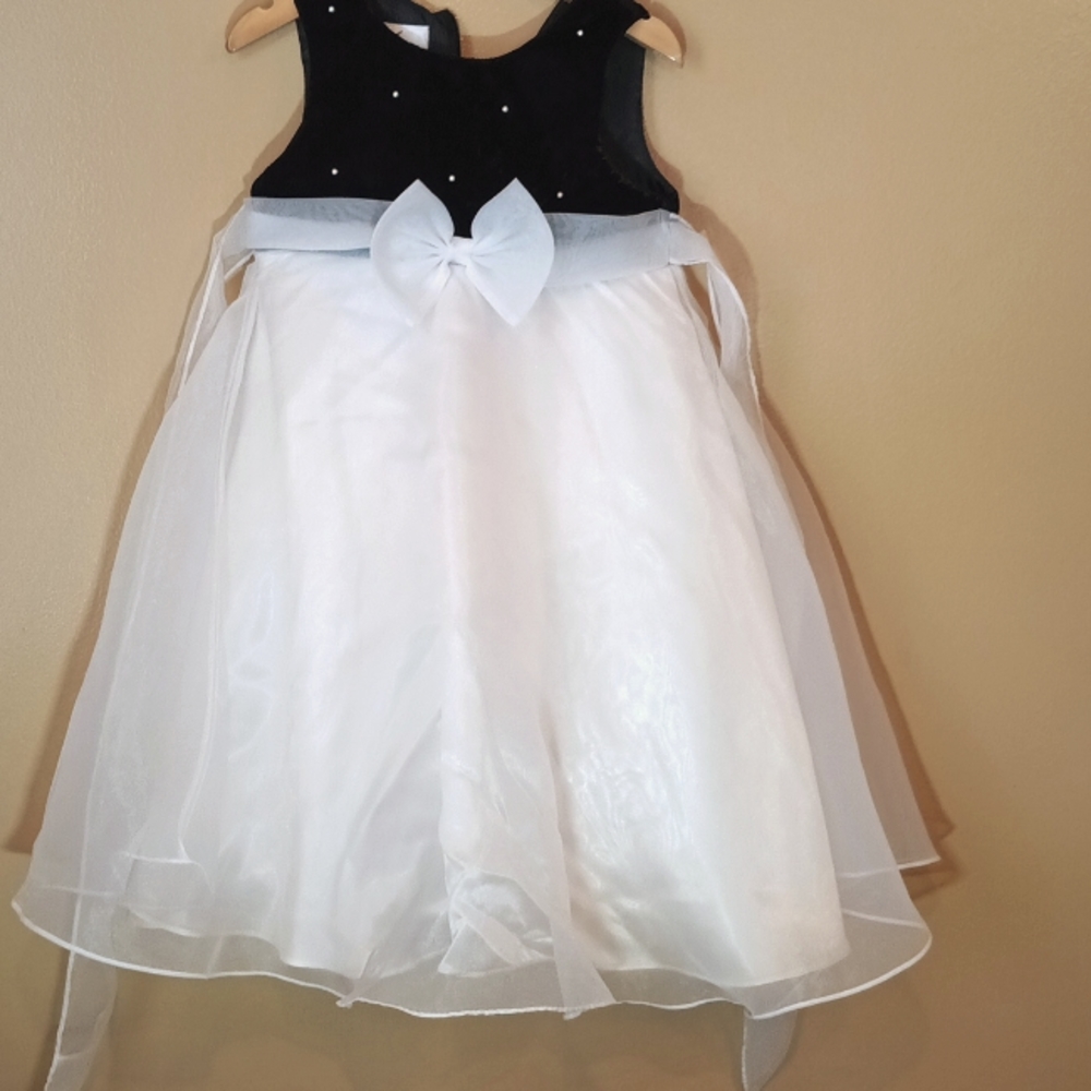 Bonnie Jean Black and White Formal Dress